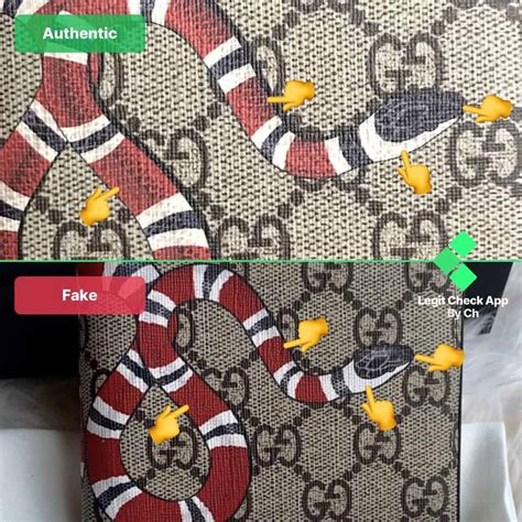 gucci snake tie fake|gucci real vs fake.